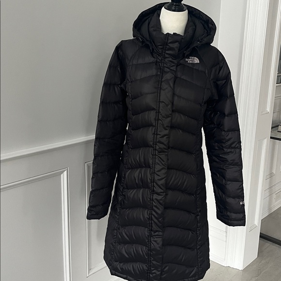 The North Face Goose Down Filled Long Black Puffer Jacket - Picture 2 of 12